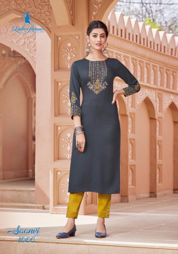 LF Saanvi 4 Rayon Kurti with Bottom Collection